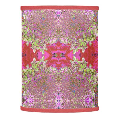 Elegant Chartreuse Green Pink and Blue Hydrangea Lamp Shade