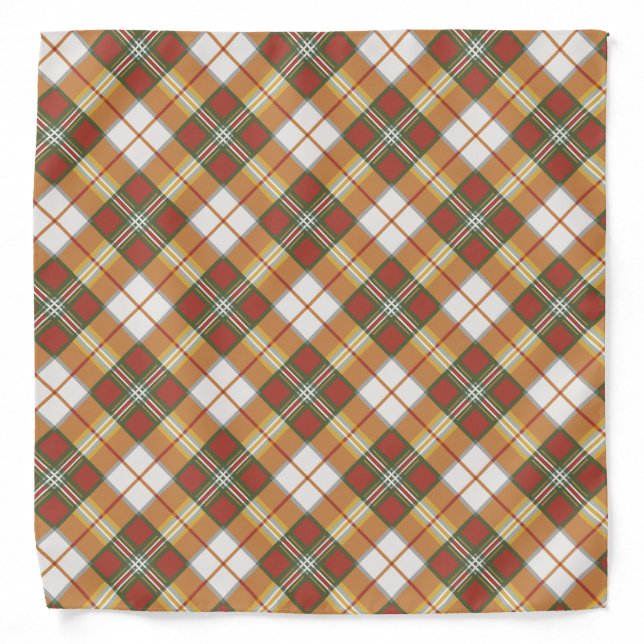 Elegant Checker Pattern  Bandana (Front)