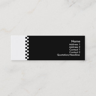 Elegant Checker Profile Card