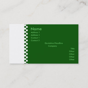 Elegant Checker Profile Card