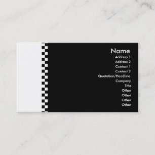 Elegant Checker Profile Card