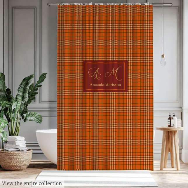 Elegant Checkered Curtain Soft Autumnal Colors (Elegant Checkered Curtain Soft Autumnal Colors Wrap)
