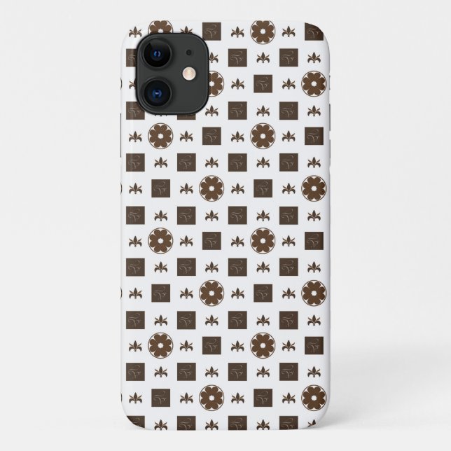 Elegant Checkered Pattern Case-Mate iPhone Case (Back)