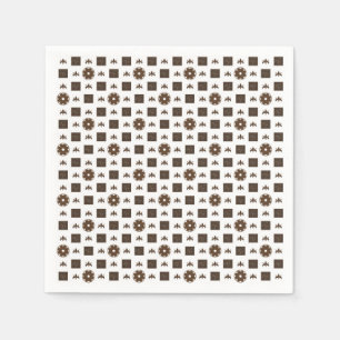 Elegant Checkered Pattern Napkins