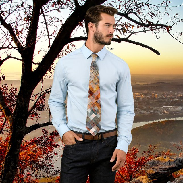 Elegant Checkered Stone Texture Tie (Creator Uploaded)