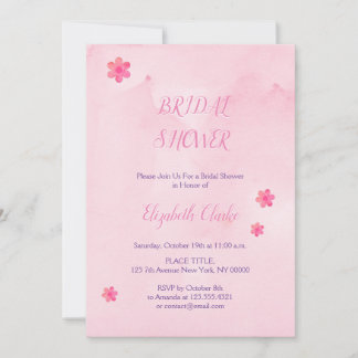 Elegant Cheerful Bridal Shower Invitation