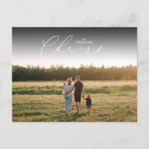 Elegant Cheers New Years Card Landscape Postcard