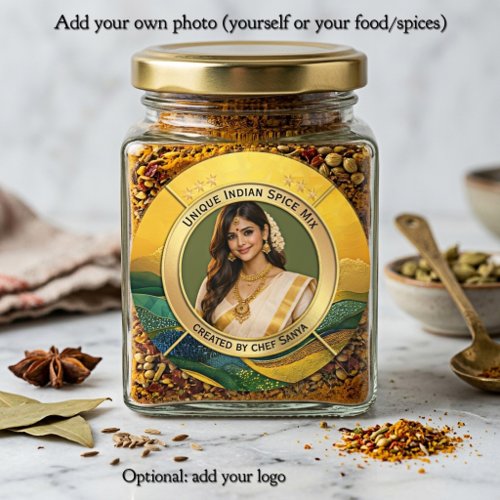 Elegant Chef Indian Spice Mix Custom Food Label