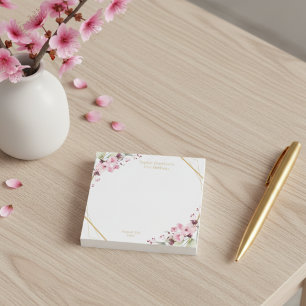 Elegant Cherry Blossom 21st Birthday Party Favor Post-it Notes