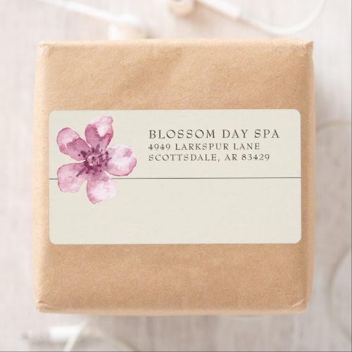 Elegant Cherry Blossom Business Return Address Label