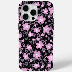 Elegant Cherry Blossom cute pink floral pattern iPhone 15 Pro Max Case