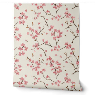 Elegant Cherry Blossom Floral Wallpaper