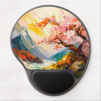 Elegant Cherry Blossom Mouse Pad ジェルマウスパッド