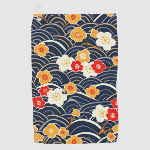 Elegant Cherry Blossom Seamless Pattern (12) Golf Towel