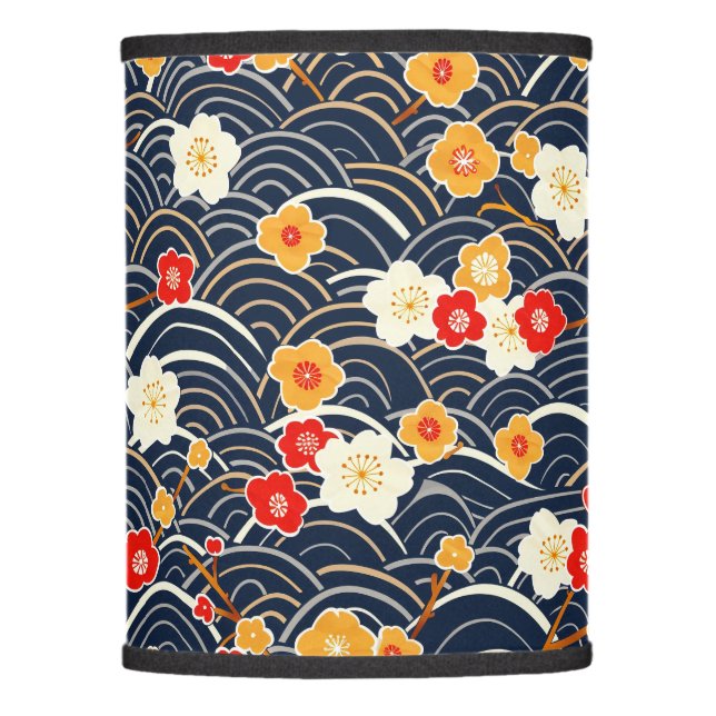 Elegant Cherry Blossom Seamless Pattern (12) Lamp Shade (Front)