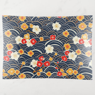 Elegant Cherry Blossom Seamless Pattern (12) Trinket Tray