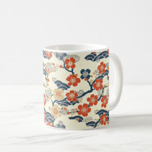Elegant Cherry Blossom Seamless Pattern (14) Coffee Mug