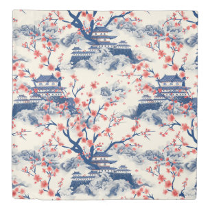 Elegant Cherry Blossom Seamless Pattern (15) Duvet Cover