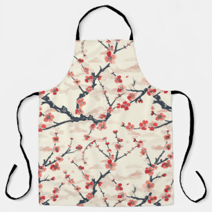Elegant Cherry Blossom Seamless Pattern (5) Apron