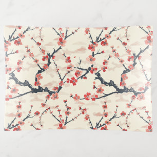 Elegant Cherry Blossom Seamless Pattern (5) Trinket Tray