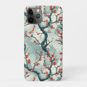 Elegant Cherry Blossom Seamless Pattern (7) iPhone 11 Pro Case