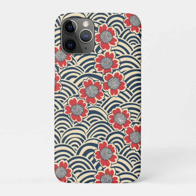 Elegant Cherry Blossom Seamless Pattern (8) Case-Mate iPhone Case (Back)