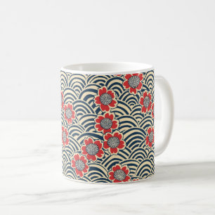 Elegant Cherry Blossom Seamless Pattern (8) Coffee Mug