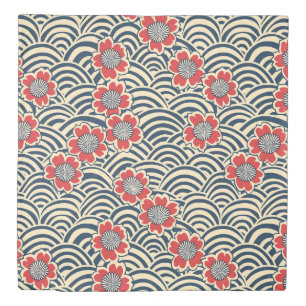 Elegant Cherry Blossom Seamless Pattern (8) Duvet Cover