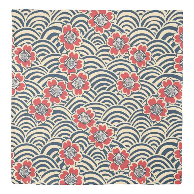 Elegant Cherry Blossom Seamless Pattern (8) Duvet Cover (Front)