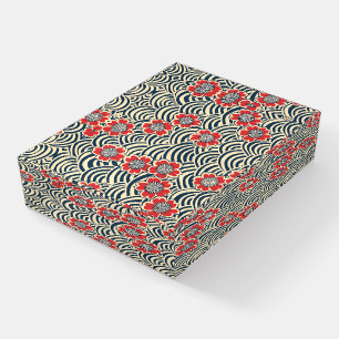 Elegant Cherry Blossom Seamless Pattern (8) Paperweight