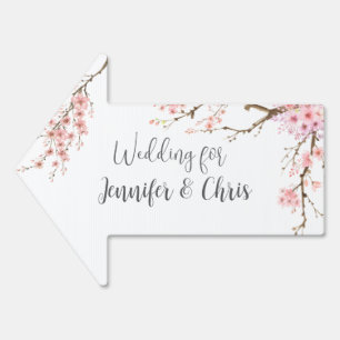 Elegant Cherry Blossom Sign
