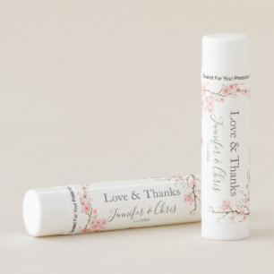 Elegant Cherry Blossom Wedding Lip Balm