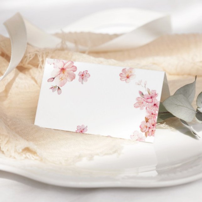 Elegant cherry blossom wedding place cards (Creator Uploaded)