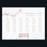 Elegant Cherry Blossom Wedding Seating Chart Poste Photo Print<br><div class="desc">Transform your wedding reception into a haven of romance and beauty with our Japanese Sakura-themed wedding seating chart. Captivate your guests' hearts with delicate cherry blossoms, lively birds, and swirling petals. Let this masterpiece become the centerpiece of your wedding venue, immersing everyone in an atmosphere of love, joy, and tranquility....</div>