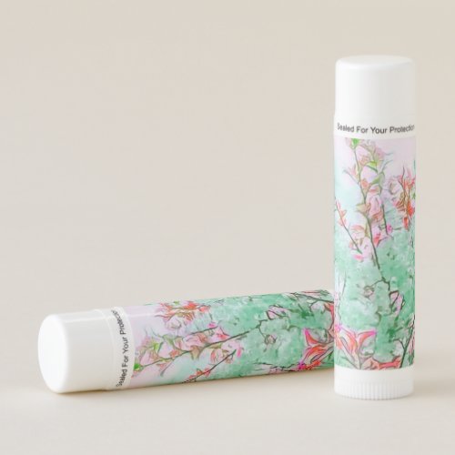Elegant Cherry Blossoms 12 Pack Soothing Lip Balm
