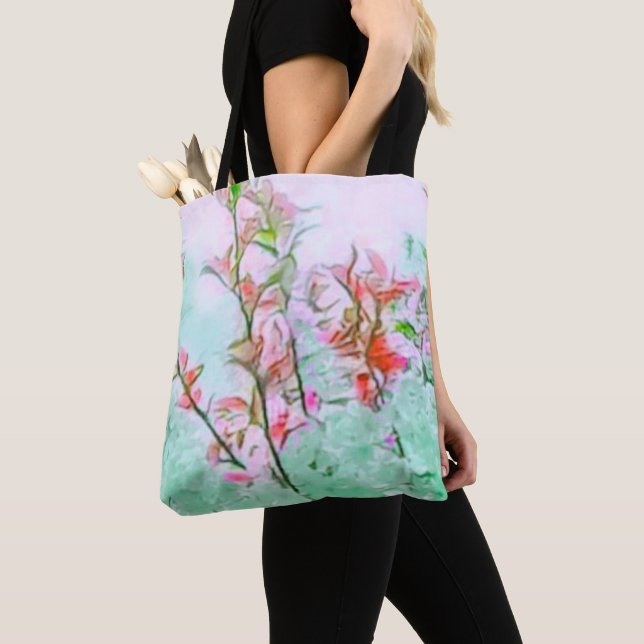 Elegant Cherry Blossoms Classic Tote Bag (Close Up)