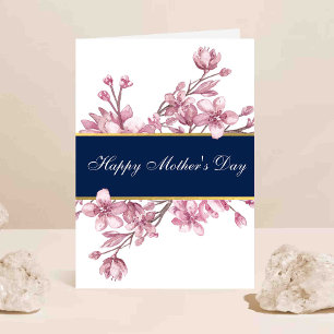 Elegant Cherry Blossoms Mother's Day Card