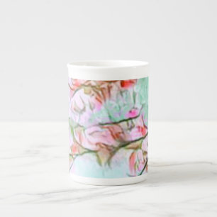  Elegant Cherry Blossoms Specialty Bone China Mug