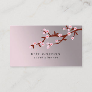 Elegant Cherry Blossoms SPRING Pink Business Cards