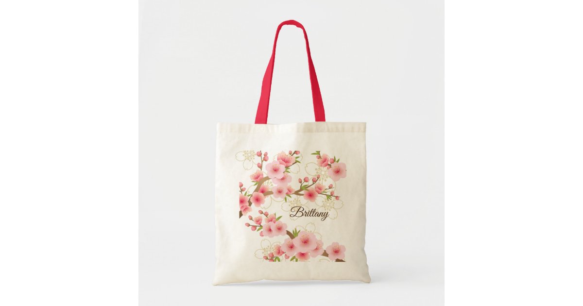 Elegant Cherry Blossoms Tote Bag | Zazzle