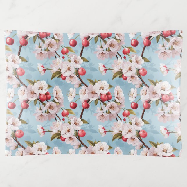 Elegant Cherry Blossoms trinket tray (Front)