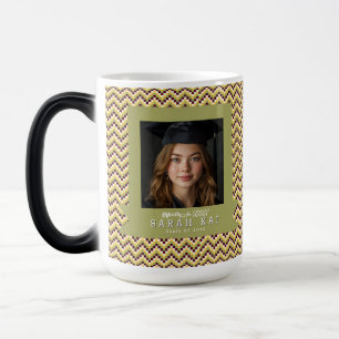 Elegant Chevron Pattern Husband Graduation Gift Color Morph Mug