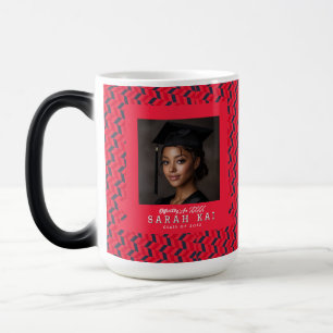 Elegant Chevron Pattern Phd Grad Color Morph Mug