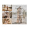 elegant chic 4 photos collage wedding invitation
