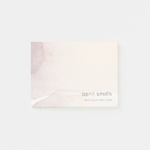 Elegant Chic Abstract Rose Gold Purple Watercolor Post-it Notes