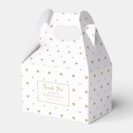 Elegant Chic Baby Shower Favor Boxes