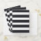 Elegant Chic Black And White Striped 
