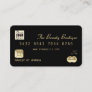 Elegant Chic Black Gold Luxury Credit Card Logo