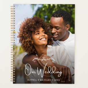 Elegant Chic Calligraphy Script Custom Photo Planner