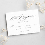 Elegant Chic Calligraphy Wedding RSVP Card<br><div class="desc">Elegant Chic Calligraphy Wedding RSVP Card</div>